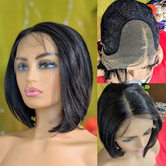 Full lace front wig jet black w baby hairs